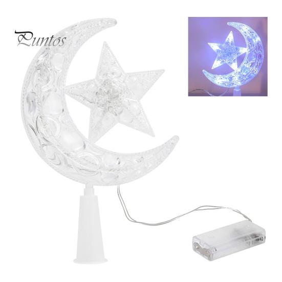 

Рождественская елка Верхние огни Луна Звезда Узор Создайте праздничную атмосферу Романтические мигающие огни Рождественское украшение Лампа