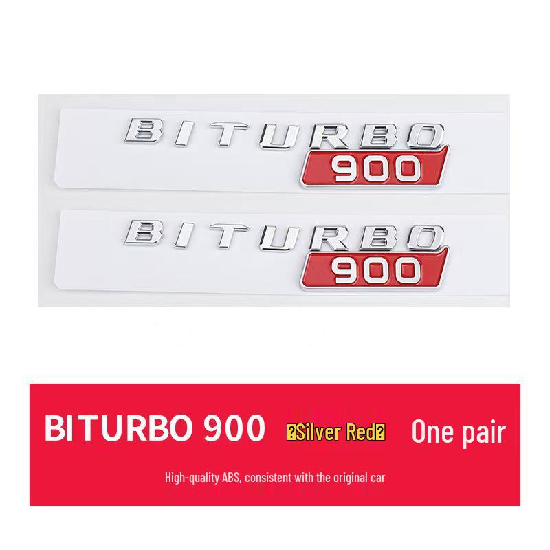 Brabus BITURBO Fender Emblem: Suitable for Mercedes 800, 700, 900 Models