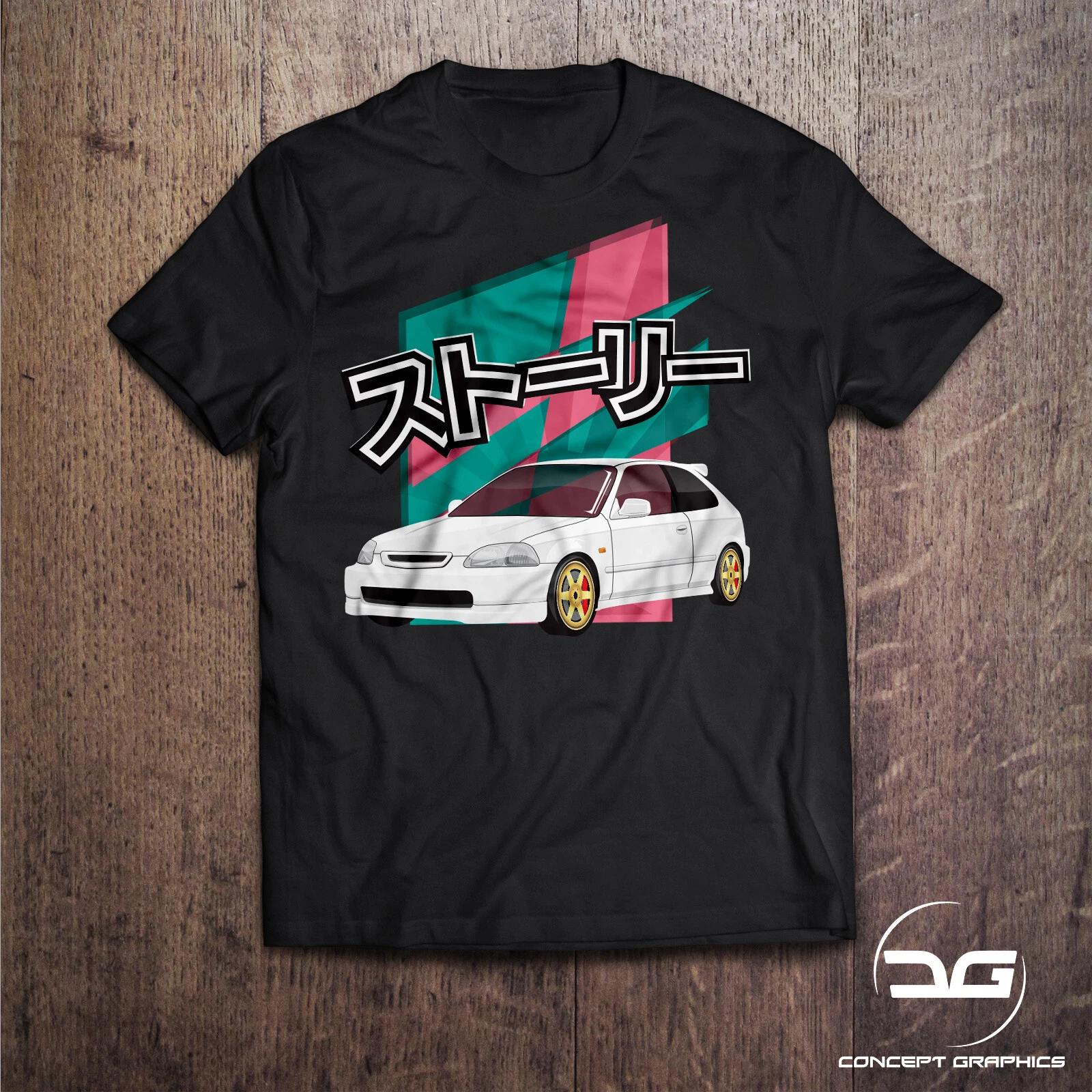 Honda Civic Ek9 JDM Legends Funny Novelty Drift Car Motorsport Euro DUB T-Shirt 3XL