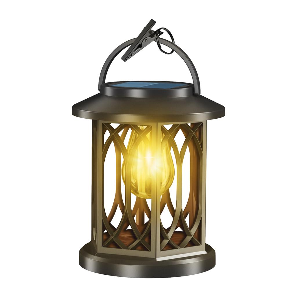 Upgraded Flashing Flame Solar Outdoor Waterproof Light, Hanging Solar Dancing Flame , Auto On/Off Decorative Fire Lamp