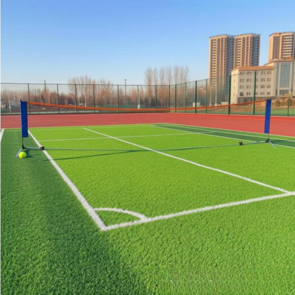 Sports Net with Steel Frame Portable Practice Metal Represent Backyard