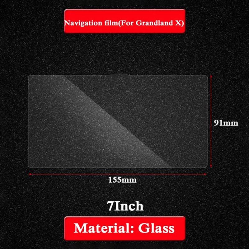 

Салон автомобиля GPS-навигационный экран из стали, закаленное стекло, защитная пленка, ЖК-экран, пленка для Opel Grandland X 7 inch