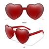 Party Glasses UV400 Protection Clout Goggle Heart-Shaped Sunglasses Heart Sunglasses for Women