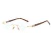 Limited Luxury Diamond Cut Multifocal Reading Glasses Rimless Progressive +0 75 to +4 Special Model