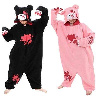 Düsteres Cosplay-Kostüm Bär Fleece Anime Onesies Pyjamas Erwachsene Einteiler Pyjama Nachtwäsche