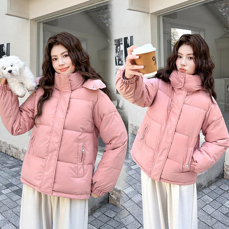 Down cotton-padded clothes for women's short models New year's thickened cotton-padded clothes, bread clothes, loose cotton-padded jackets, winter co