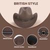 Felt Cowboy Hat Wide Brim Party Cosplay Hat Classic Jazz Hat