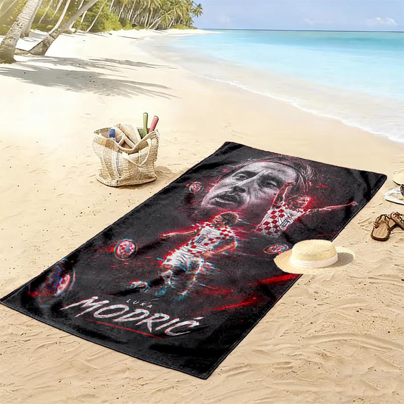 Thank You Luka Modric Beach Towel Beach Towel For Vacation Photos Portable For Travel Seaside Absorbent Bath Towel Quickdrying Swim Towel Printing