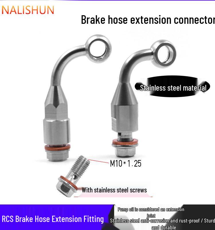 Electric Motorcycle Brake Master Cylinder Extension Joint Hose Adapter