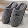 Men's and Women's Warm Autumn Indoor Wool Slippers - Non-Slip, Plus Velvet Cotton for Couples