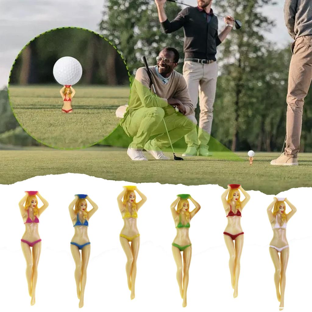 Golf Tees with Bikini Model Design - Novelty Fun Golf Tees for Men and Women, Party Gift Idea