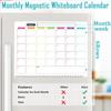 Fridge Magnetic Whiteboard Calendar Dry Erase Calendar for Refrigerator, Fridge Magnets Monthly Fridge Calendar Magnet