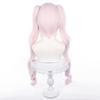 Light Pink Long Twin Tail Vertical Roll Full Wig Game Cosplay Wig Heat Resistant Wig Wig Costume Comiket Event Halloween Christmas School Festival