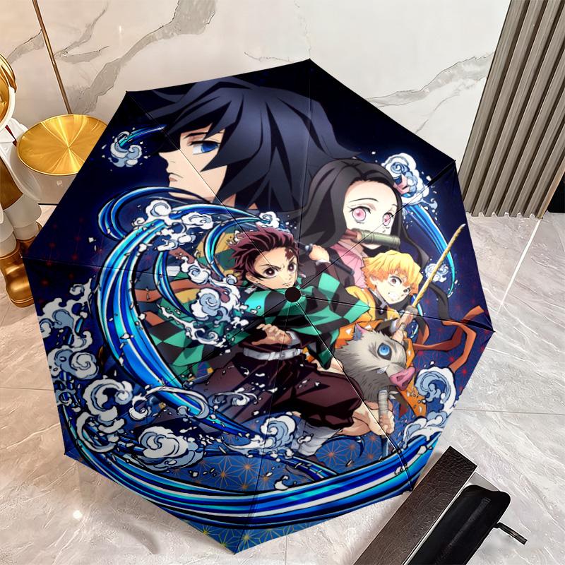 Japanese-style Cartoon Demon Slayer Kamado Tanjiro & Kamado Nezuko Umbrella Including Home Travel and Outdoor Activities Multi Functional Umbrella 32