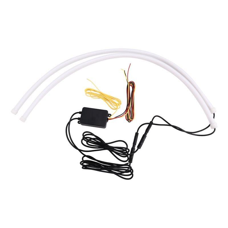 Car Led Strip Lights Sequential DRL Daytime Running Lights With Turn Signal Lamp App Control