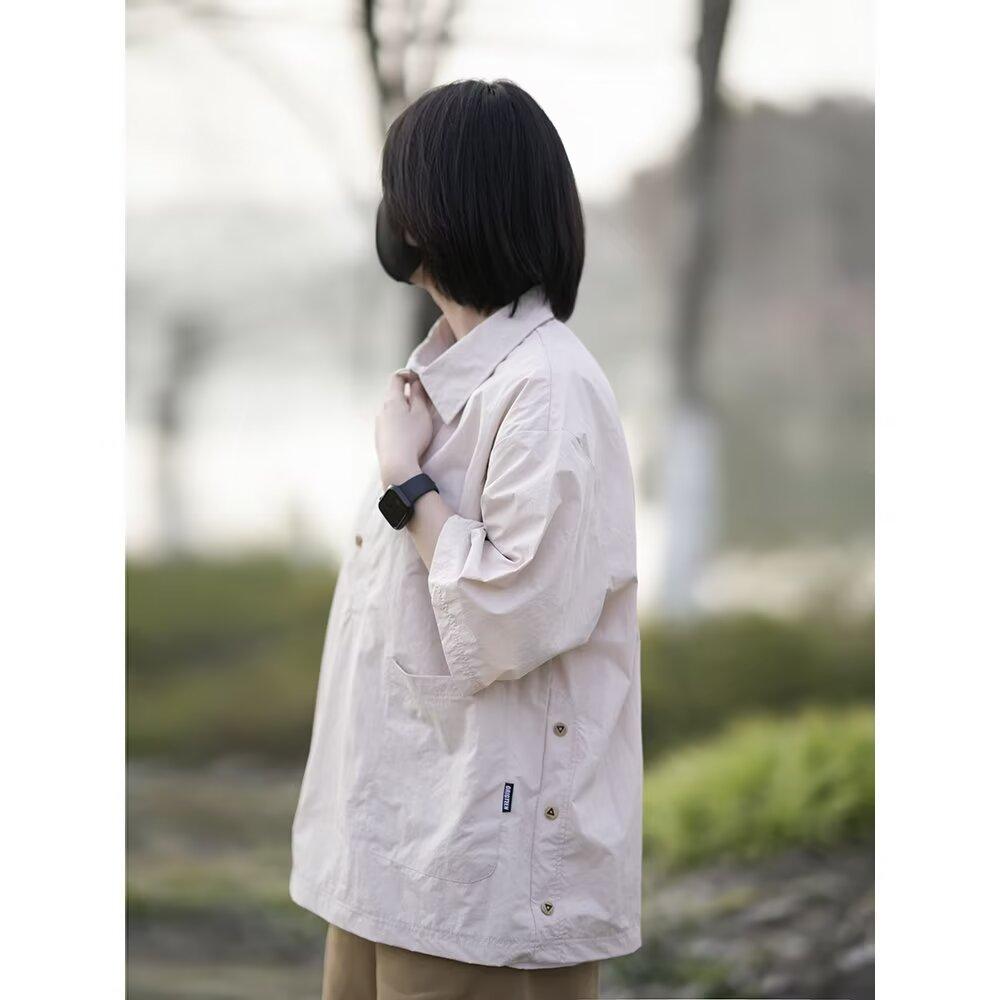 

Рубашка поло с коротким рукавом и воротником, мужская рубашка с коротким рукавом, нишевый дизайн, минималистская рубашка, парный топ для колледжа 2XL абрикосовый