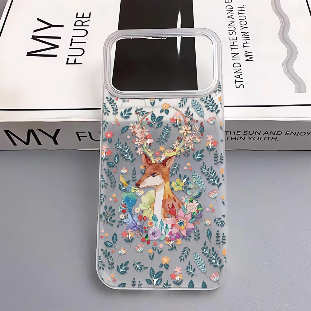

Cute Little Deer Phone Case For IPhone 17 Pro Max 17Air 11 13 12 14 15 16 Plus Soft Silicone Fashion Clear 15 Pro Case Cover iphone 15