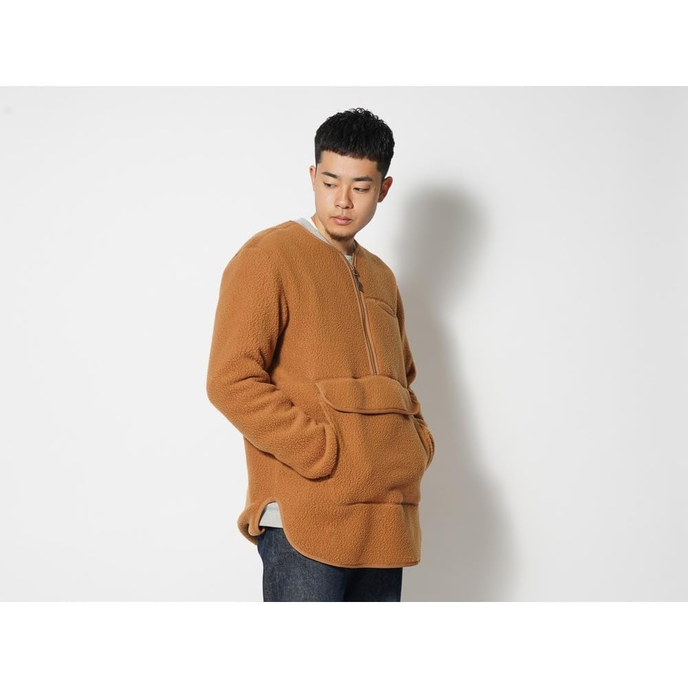 Sweatshirt Thermal Boa Fleece Pullover Brown [Snow Peak]