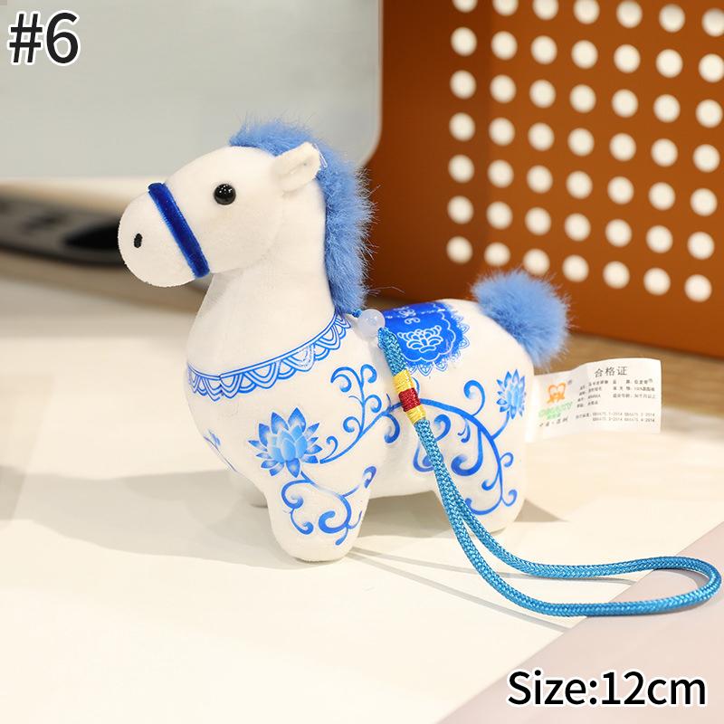 Horse Statues Figure Desk Ornament Christmas New Year Home Office Decoration Spring Festival Decoration Party Gift Horse Favors