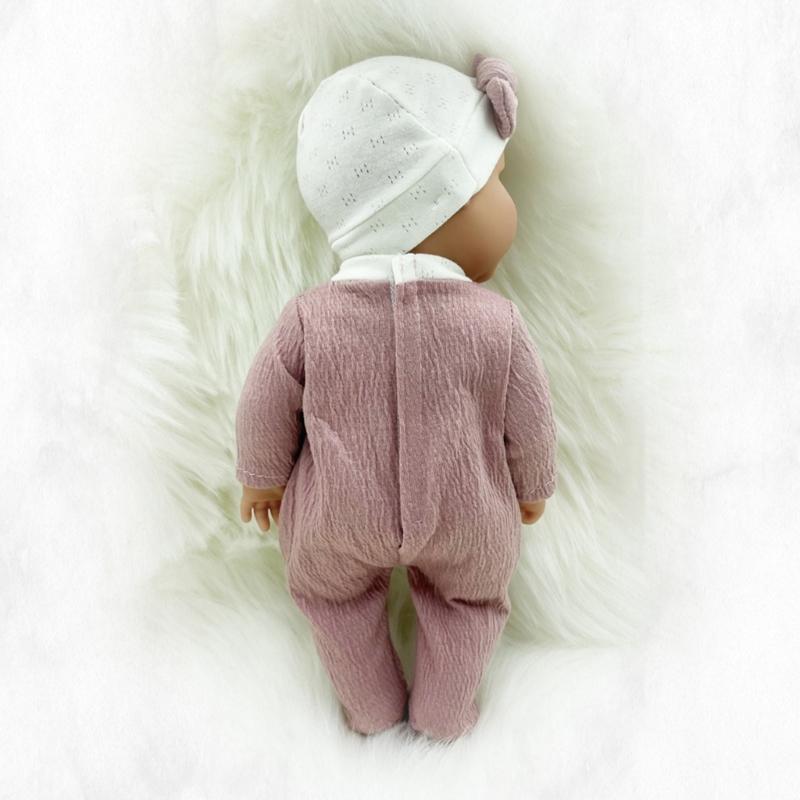 30cm Simulation Baby Doll Realistic Rebirth Doll with Nipple/Blanket/Bassinet/Pillow for Baby Kid Appease Accompany