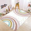 Tappeto Quadrato per Cameretta Bambini con Fantasia Arcobaleno Tappeto da Area Carino Decorazione per la Casa Tappetino Antiscivolo per Porta Pavimento Comodino Lavabile M