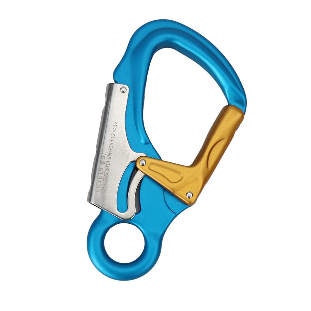 Hauptschloss-Karabiner für Felsklettern im Freien Bergsteigen Haken Seilrettung Sicherheitsverschluss