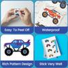 100-500pcs Monster Truck Stickers Children's Reward Sticker Gift Packaging, Sealed Labels, Scrapbook, Stationery Stickers