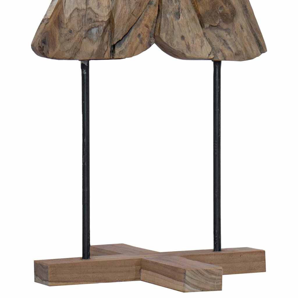 Christmas Tree with Stand Brown 121 Cm Solid Teak Wood