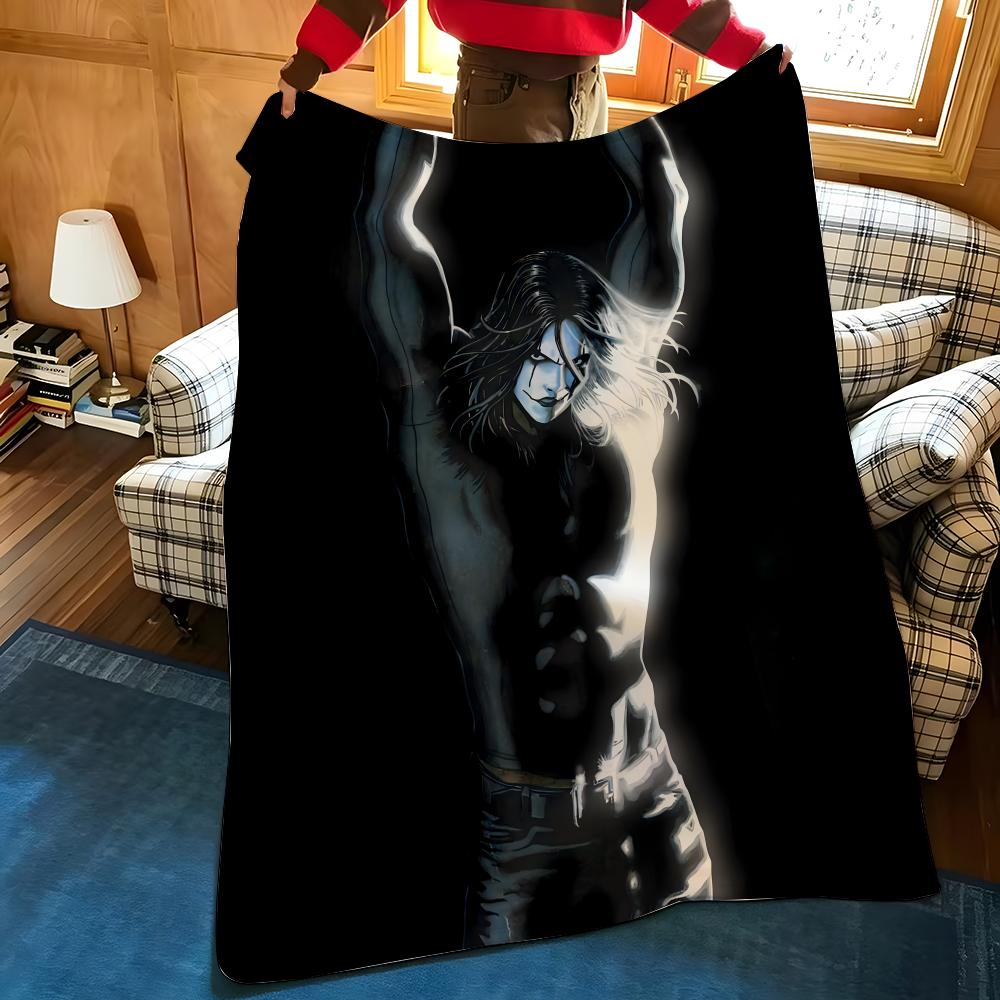 Movie T-The C-Crow Throw Flannel Cozy Print Blanket, Portable, Durable Machine Washable Cute Cool