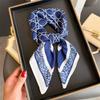 Luxury Brand Linen-Cotton Print Square Scarf Women Neck Tie Female Hair Bandana Headkerchief Shawl Wrap Hijab Echarpe