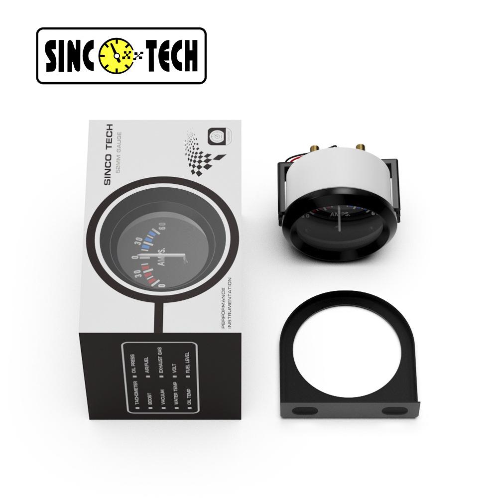 52MM Car Gauge: Voltage, Water Temp, Oil Temp, Oil Pressure, Oil Level, Current, Oil Float, 12V.