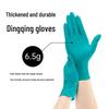 Luvas de Nitrilo Verdes Extra Grossas 6,5g - Isoladas, Duráveis, Impermeáveis, Grau Alimentício, Ideais para Reparo Automotivo e Uso Doméstico