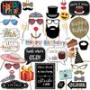 Birthday Photo Booth Props - 41-pc Photo Prop Kit with 8 X 10-Inch Sign, 60 Adhesive Pads, 45 Sticks - Birthday Photo Pr
