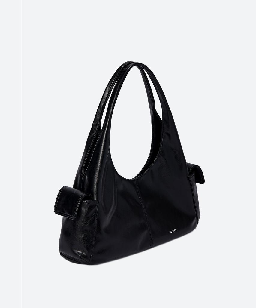 Telefono Pocket Hobo Bag - Black