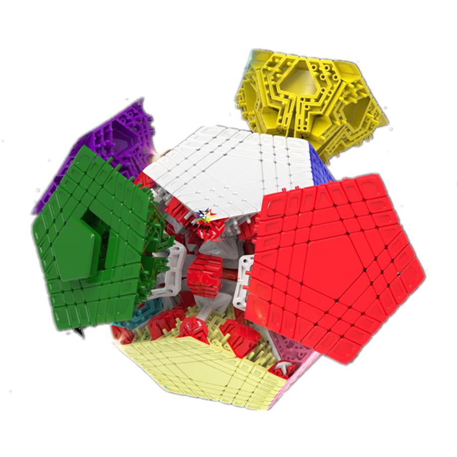 Yuxin 7x7 Teraminx Huanglong Megaminx Kostka Skládačka Cubo Magico Bez samolepek Megaminxeds Profesionální vzdělávací hračka bez samolepek