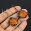 Baltic Amber Earrings, 999 Copper Wire Wrapped Gemstone Jewelry, Handmade  Earrings For Mother Day