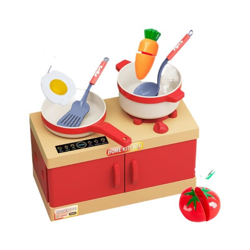 Toy Kitchen Pretend  Children Fruit Cutting Simulation Emotional Development