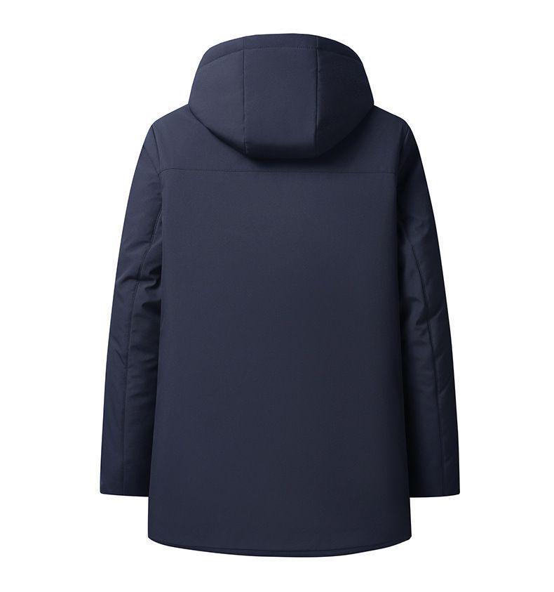 Men's Winter Cotton Jacket: Thickened Velvet Coat for Middle-aged & Elderly - Dad's Warm Outfit