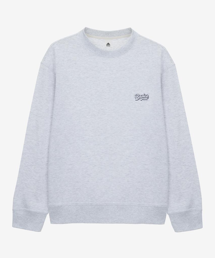 BASIC HOUSE Uni Basic Sweatshirt Light Gray Lyts0101