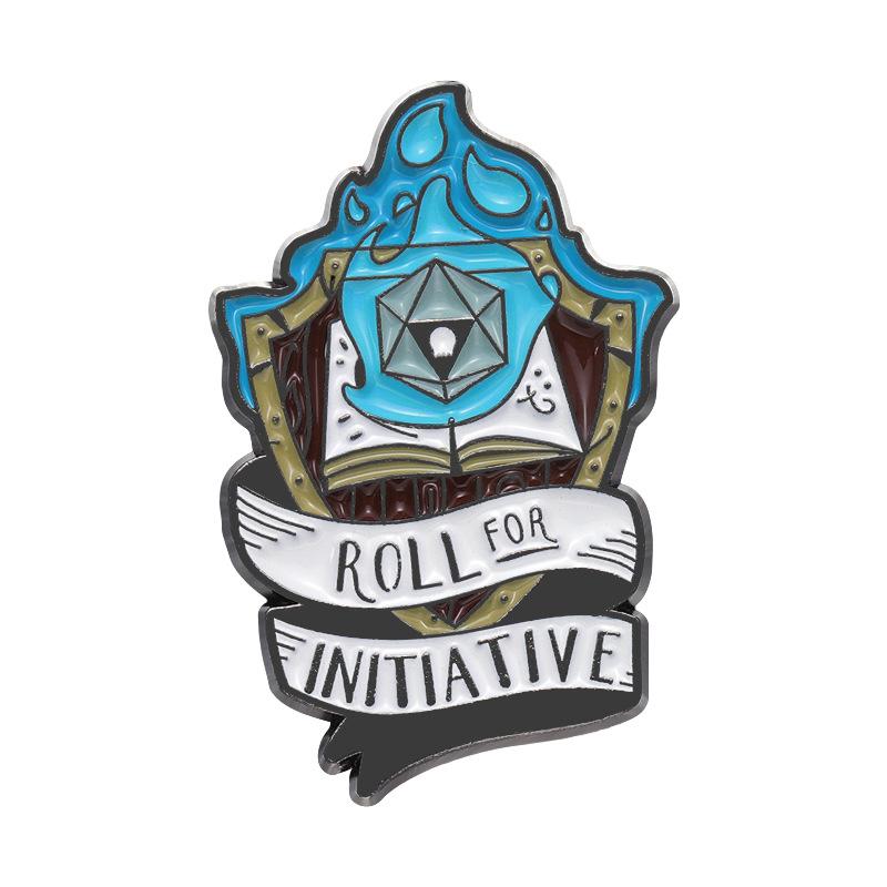 

Blue Flame Charming Letter Pin Colorful Cartoon Brooch Perfect For Fashion Accessories