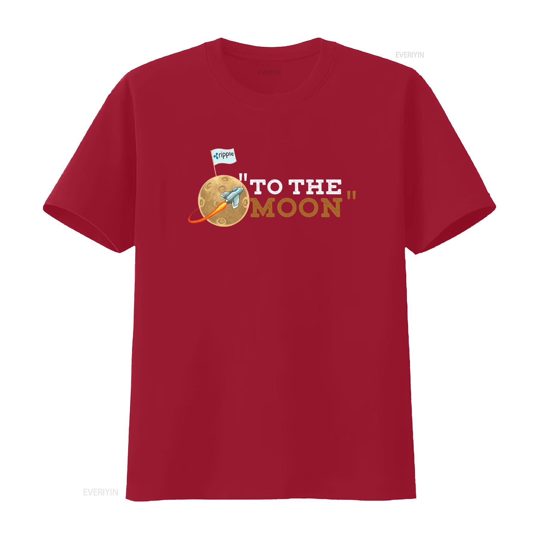 Ripple Blockchain Cryptocurrency To The Moon Xrp T Shirt Crypto Ethereum Btc Sweat  vintage Washed homme Casual Breathable S