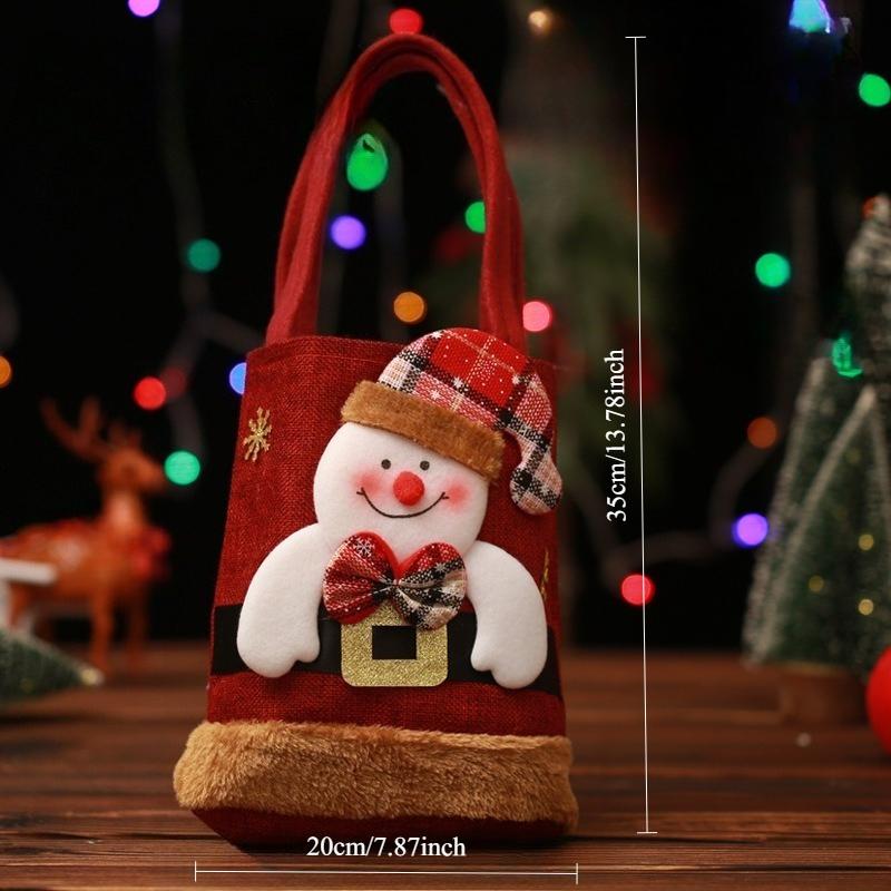 Christmas Handbag Christmas Decorations Santa Claus Candy Bag Snowman Deer Gift Bag Children's Gift Bag