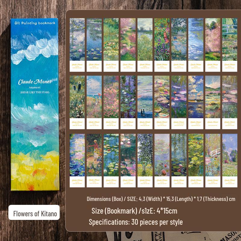 

High-End Retro Impressionist Bookmark: Creative Gift & Student Reward