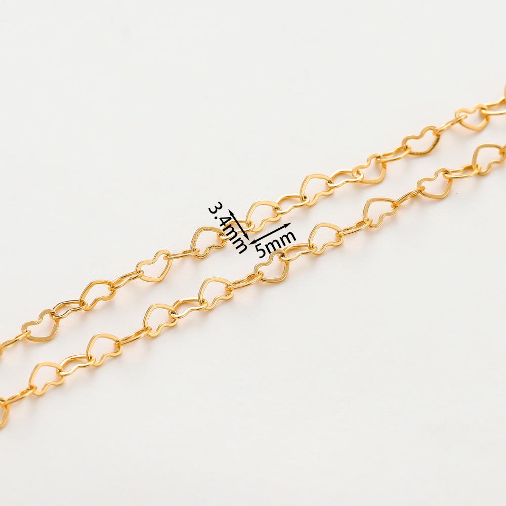 1Meterlot 14K 18K Gold Plated Brass Metal Round Link Cable Chains Diy Jewelry Making Chain For Needlework Jewelry Accessories