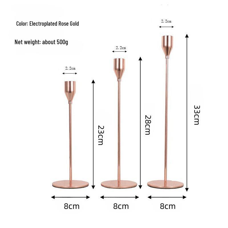 European Iron Candle Holder for Home and Wedding Décor, Living Room Decoration Craft.