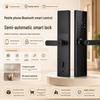 Bluetooth-Enabled Semi-Automatic Fingerprint & Password Door Lock for Wooden Bedroom Doors