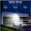 Solar Outdoor Light IP65 Waterproof Wall Lamp Remote Control 3 Modes Adjustable Angle 5m Extension Cable for Yard Garden Patio