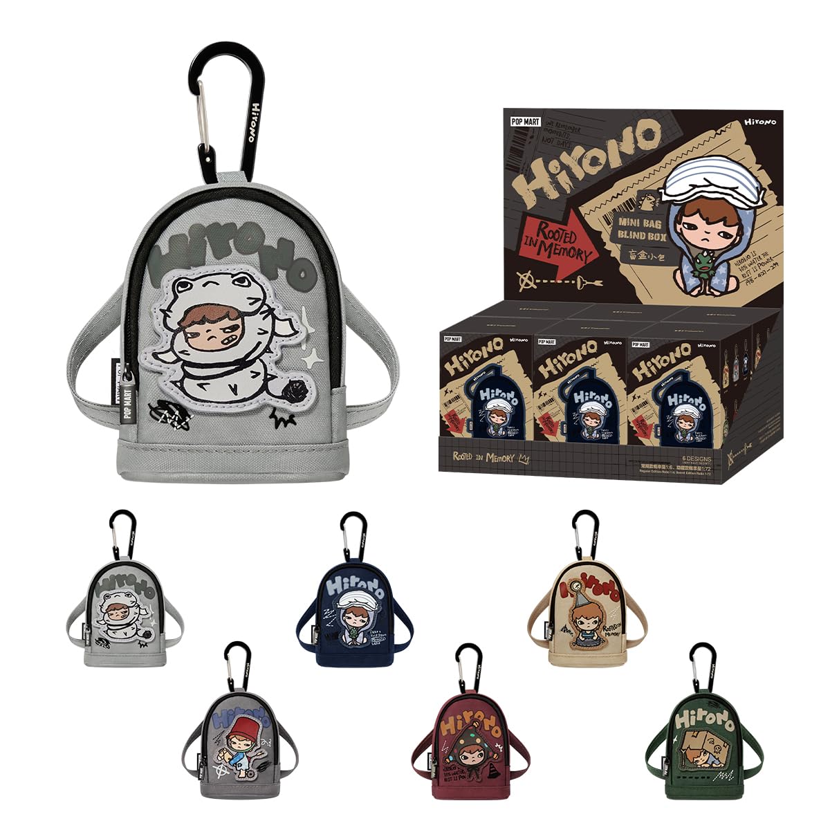 

POP MART HIRONO Echo Series Мини-сумка Pop Mart Гашапон Фигурка-сюрприз Пластиковая модель Премиальная игрушка ПВХ Мягкий винил Оригинальный персонаж Подарок на день рождения [1