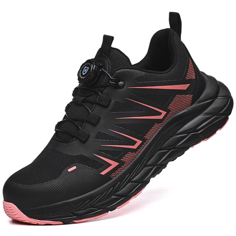 Bezpečnostní obuv s otočným knoflíkem pro muže i ženy Ochranné boty Pracovní tenisky s ocelovou špičkou Odolná proti propíchnutí Nezničitelná boty Pracovní obuv