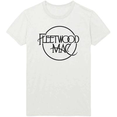 Fleetwood Mac Klassisches Logo Weiß Offizielles T-Shirt Herren Unisex
